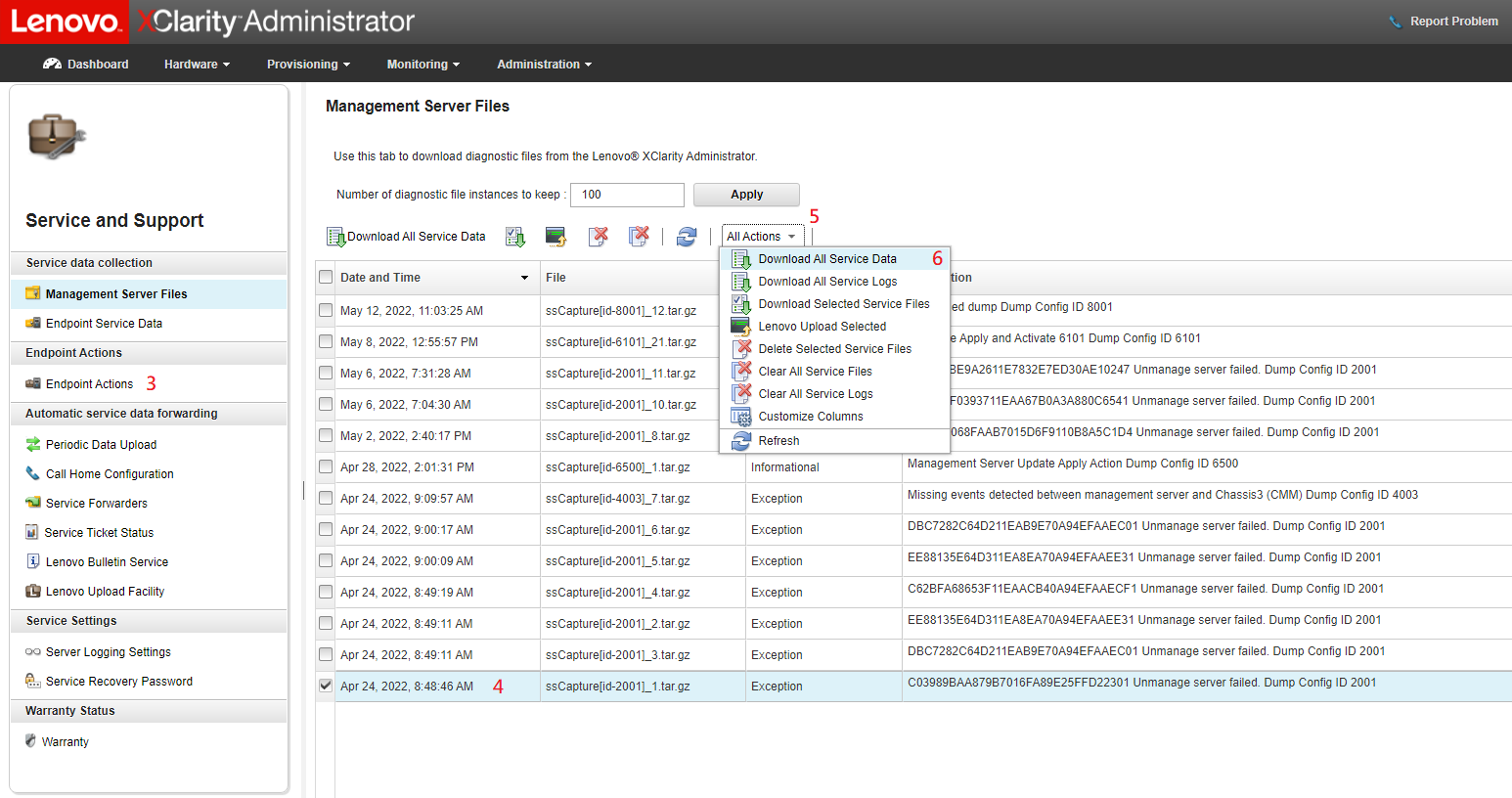 How to Use Lenovo XClarity Administrator (LXCA) to gather